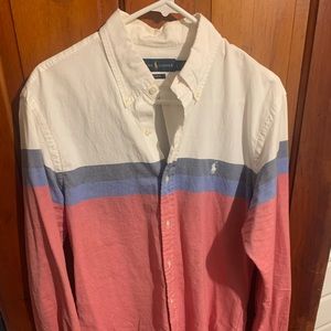 Pre-owned Ralph Lauren button-up dress shirt in a sophisticated large size.